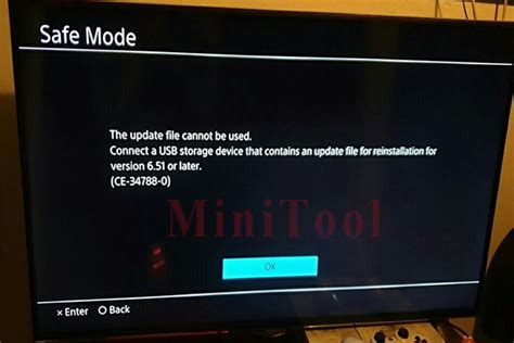 Fix: PS4 Update File Cannot Be Used Error Code (CE